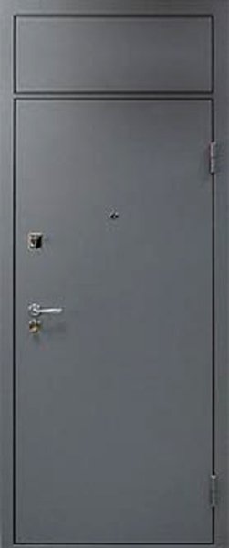 Дверь металлическая с верхней вставкой